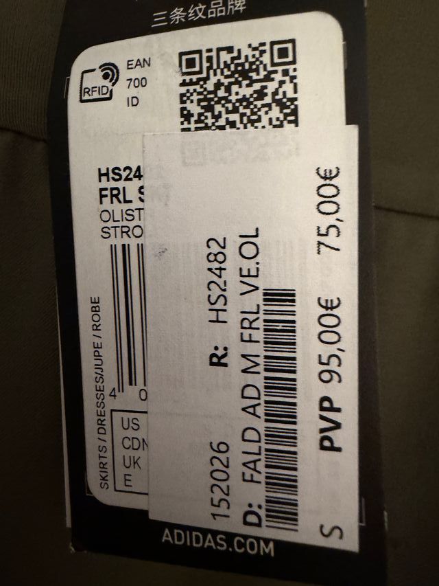 Saia NOVA Adidas Golf verde com babados Tamanho S