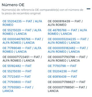 Válvula EGR para modelos Fiat, Alfa Romeo y Lancia