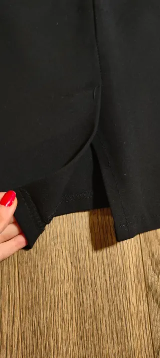 Gonna tubino a  vita alta nera da ragazza