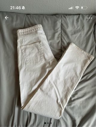Pantalón vaquero Zara blanco hombre
