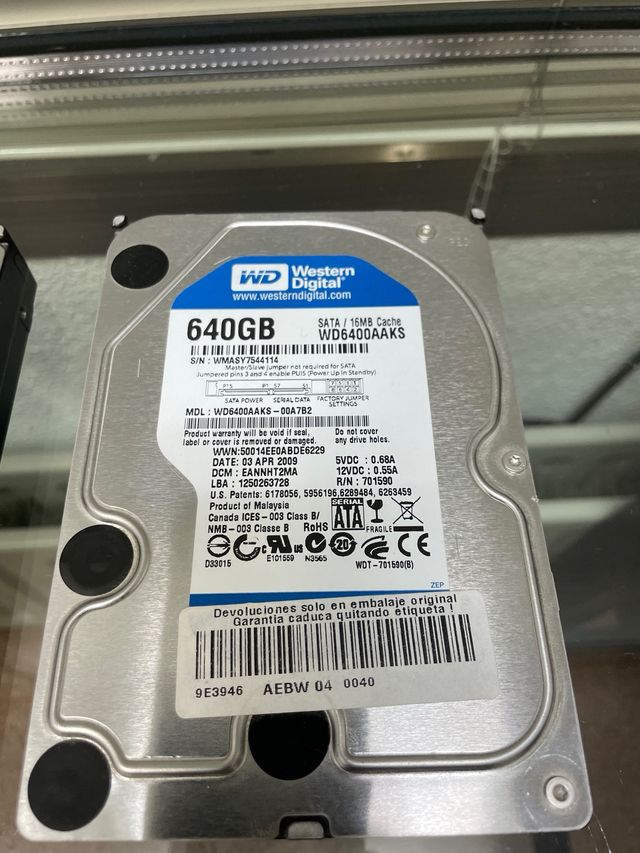 Lote 6 Discos Duros HHD 4.64TB Samsung Seagate WD