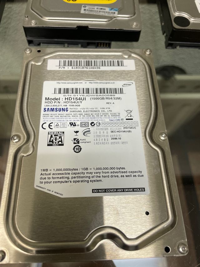Lote 6 Discos Duros HHD 4.64TB Samsung Seagate WD