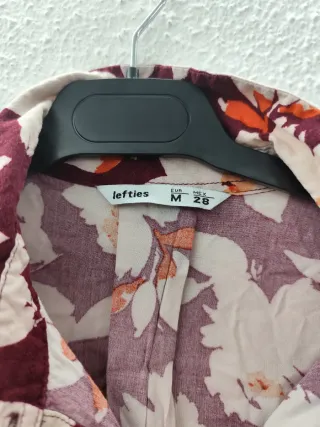 Vestido floral manga larga morado