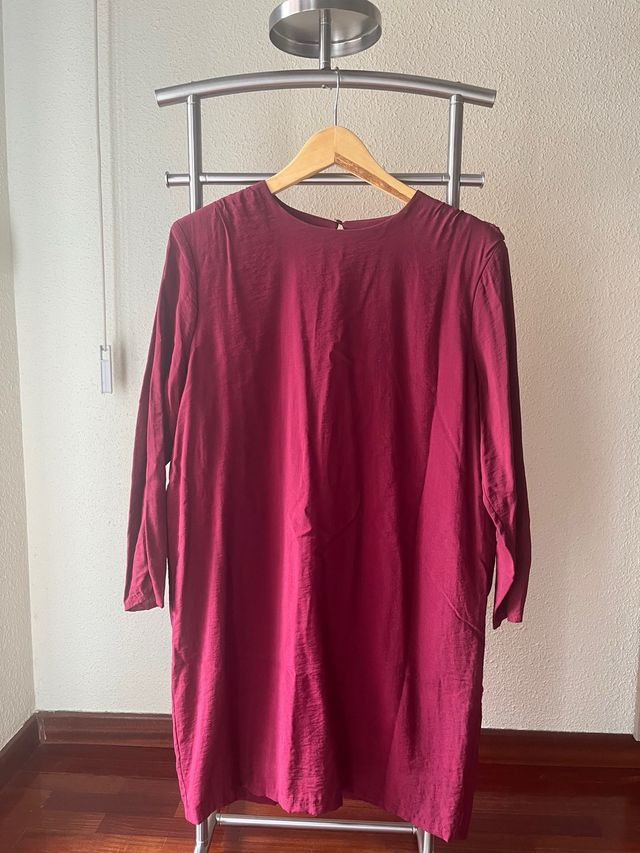 Vestido rojo manga larga