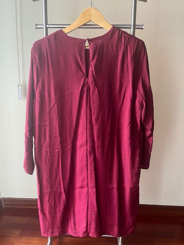 Vestido rojo manga larga