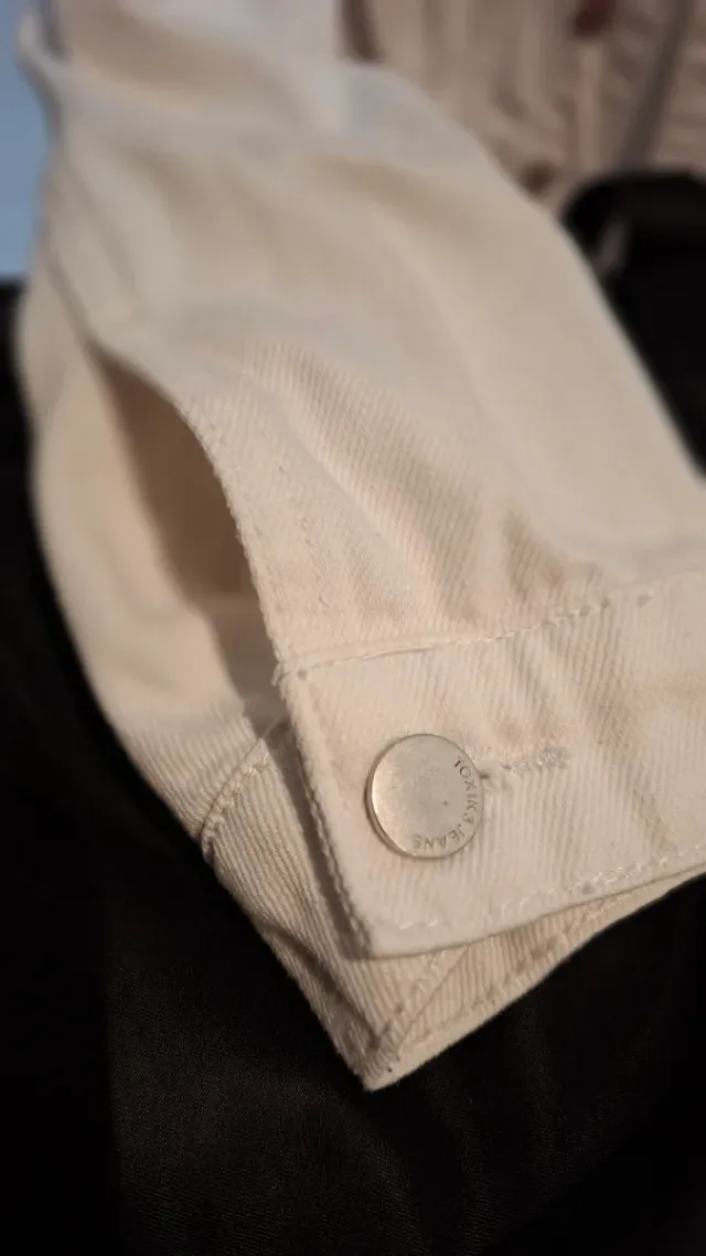 Chaqueta vaquera blanca MODA&MODA Talla S