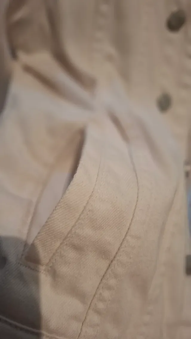 Chaqueta vaquera blanca MODA&MODA Talla S