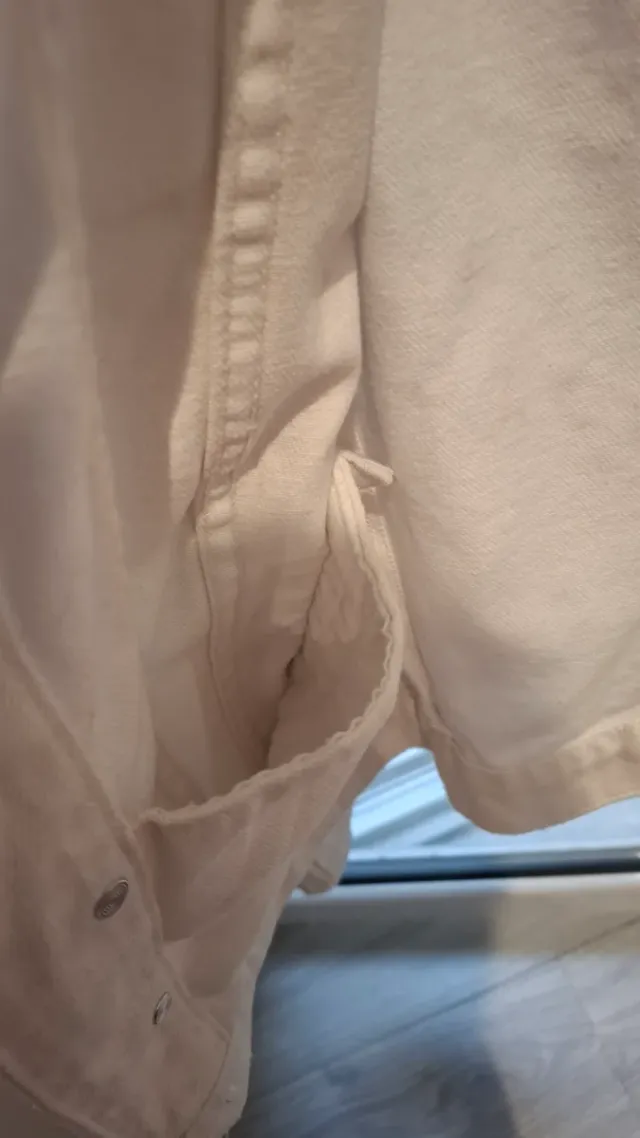 Chaqueta vaquera blanca MODA&MODA Talla S