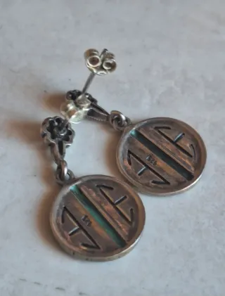 Orecchini Argento 925% Turchese e pietre