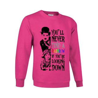 Sudadera Chaplin con niño con frase motivacional