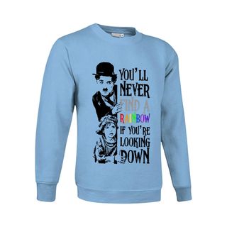 Sudadera Chaplin con niño con frase motivacional