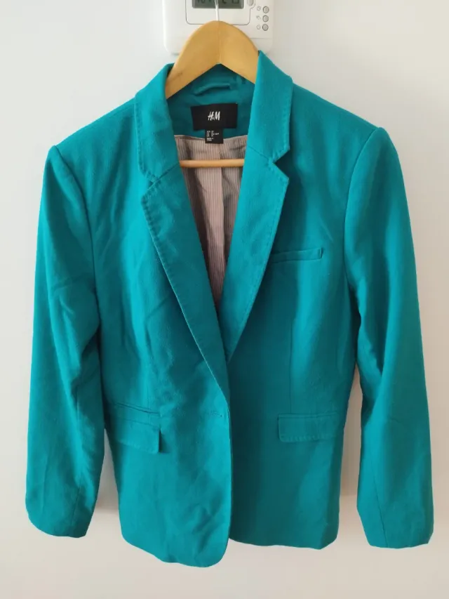 Blazer/americana H&M Turquesa