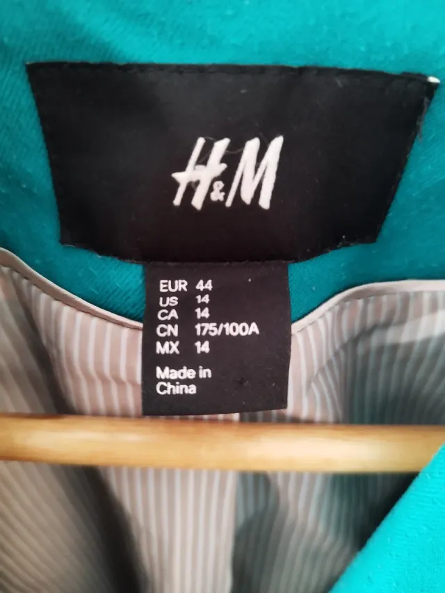 Blazer/americana H&M Turquesa
