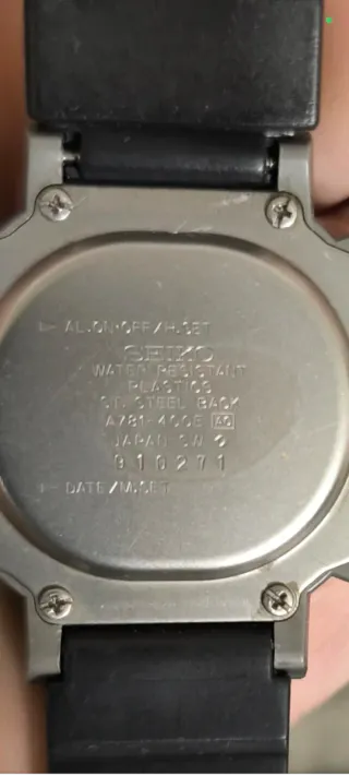 Reloj Seiko A781-400e Racing Master Japan vintage