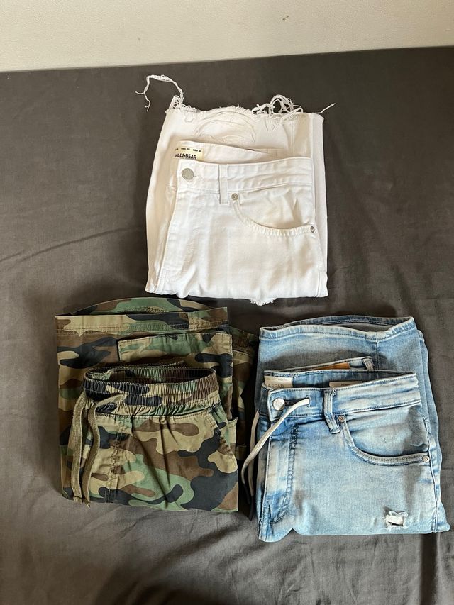 Lote 3 Pantalones Cortos Talla S