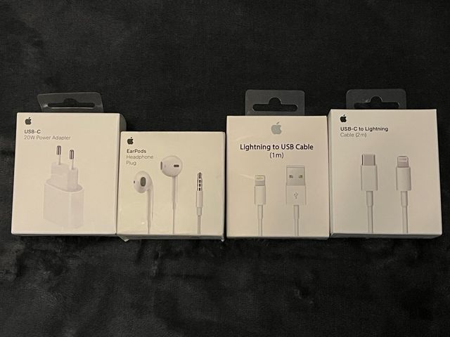 Pack Cargador Apple: EarPods, Cable USB y Adaptado