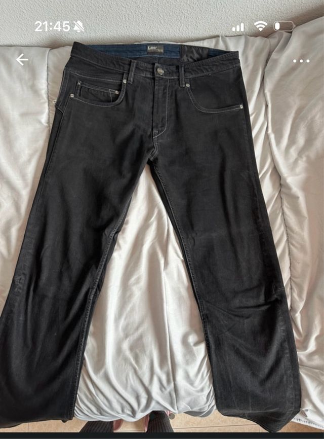 Pantalón Lee Negro Hombre