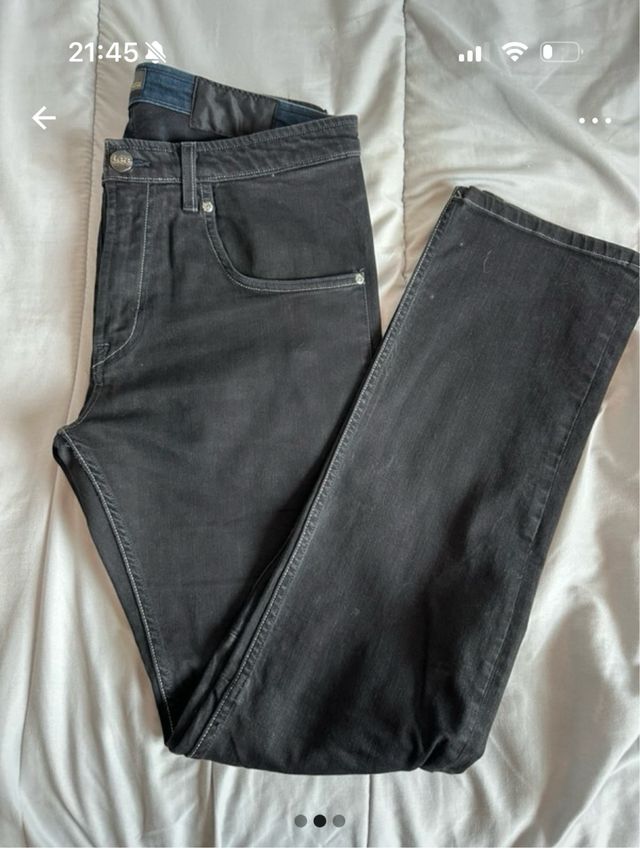 Pantalón Lee Negro Hombre