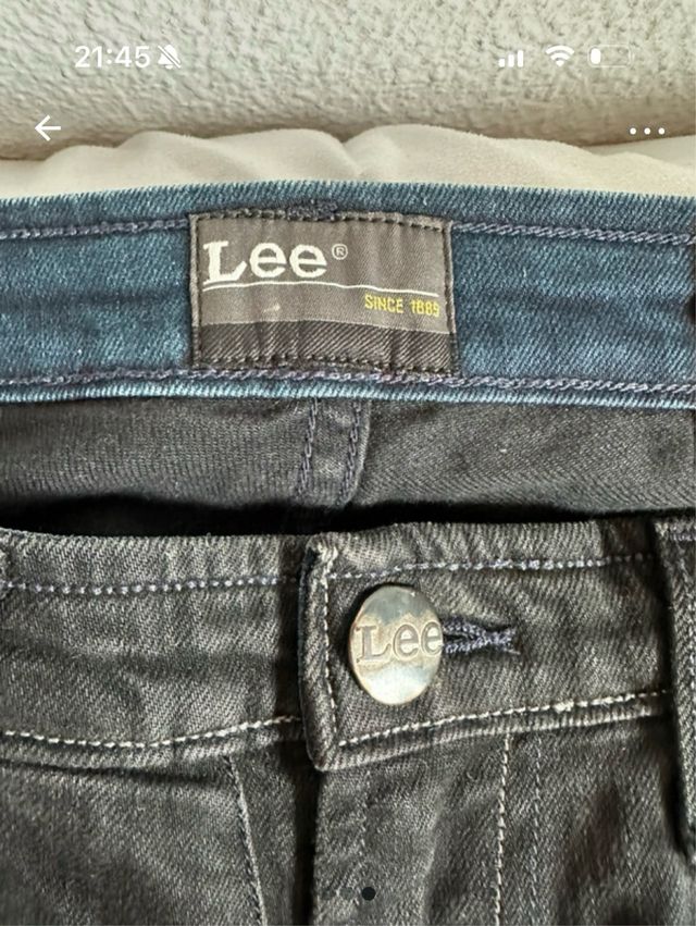 Pantalón Lee Negro Hombre