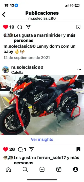 Kawasaki Z800 Negra y Roja no limitable  112cv.