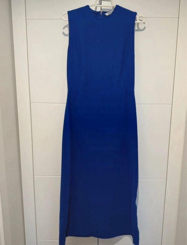 Vestido MIDI Zara Azul y Rosa