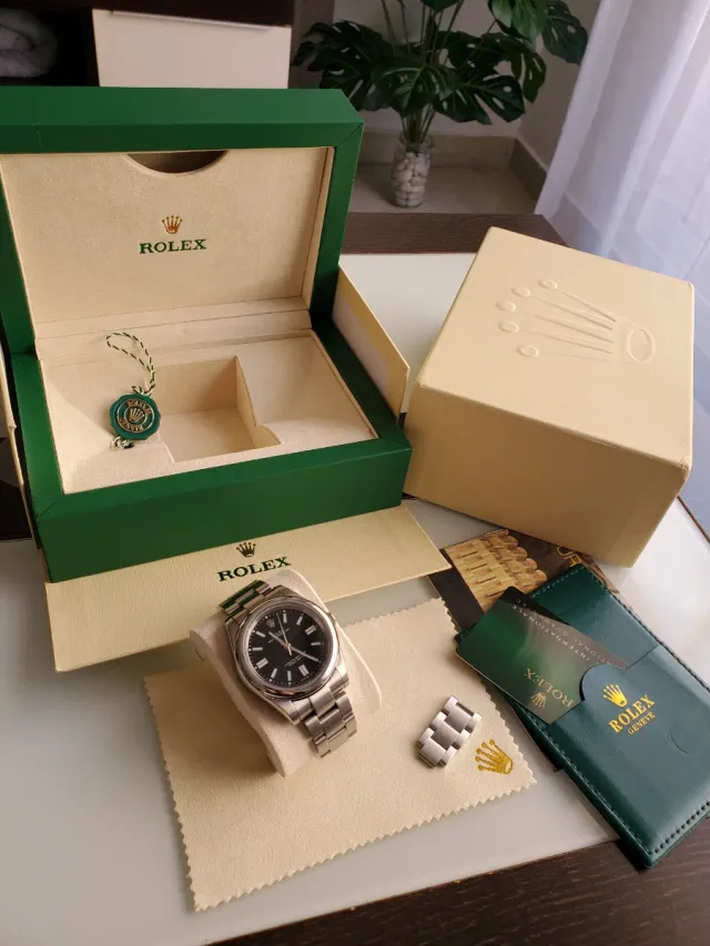 Rolex Oyster Acero 904L Caja y Documentación