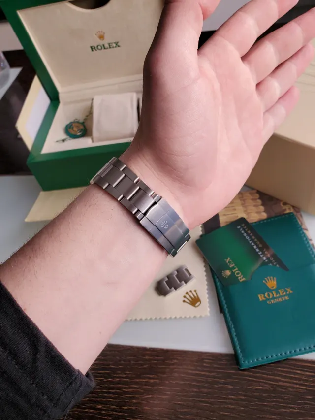 Rolex Oyster Acero 904L Caja y Documentación