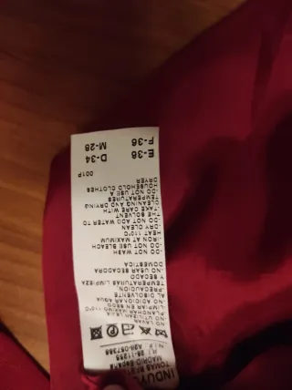 Vestido rojo fiesta talla 36