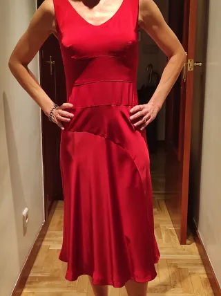 Vestido rojo fiesta talla 36