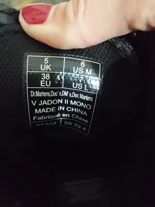 OFERTA!Dr Martens JadonII Mono,Sinclair blancas 38