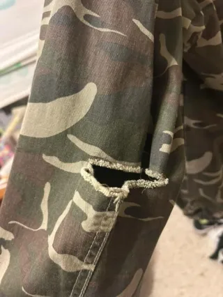 Chaqueta vaquera de camuflaje