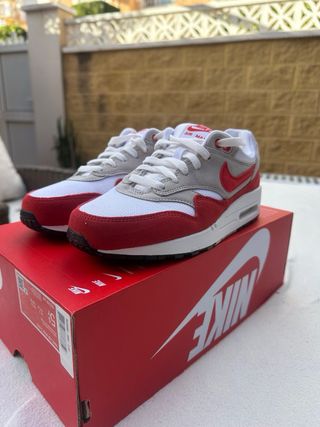 Nike Air Max 1 GS Talla 38 Rojo
