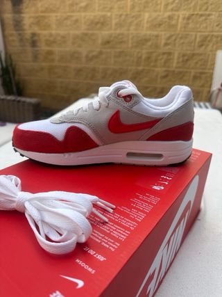 Nike Air Max 1 GS Talla 38 Rojo