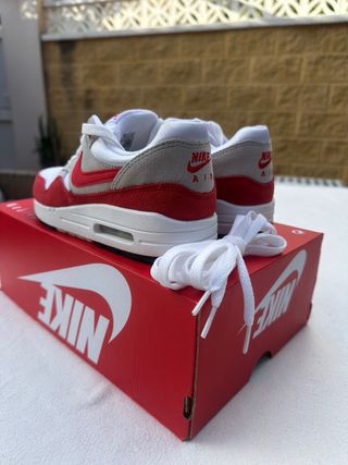 Nike Air Max 1 GS Talla 38 Rojo