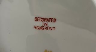 Pareja Platos Porcelana Macao Decorados