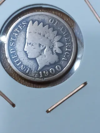 Moneda Centavo Americano 1900