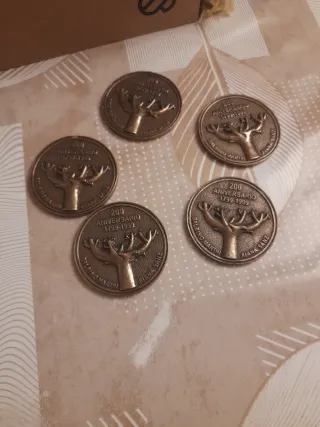 Lote 5 medallas bronce 200 Aniversario
