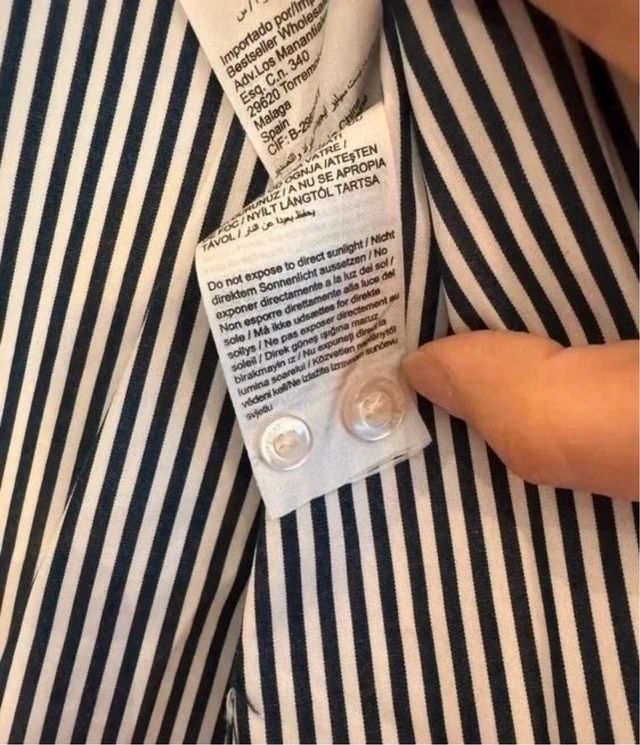 Camicia a righe uomo