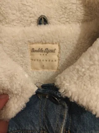 Chaqueta tejana mujer con forro blanco