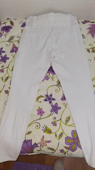 Lote 3 Pantalones Vaqueros Premamá Blancos