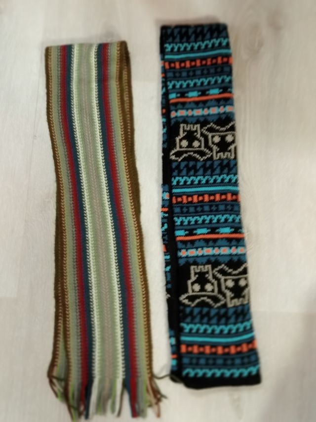 Conjunto infantil: 2 bufandas y 2 guantes