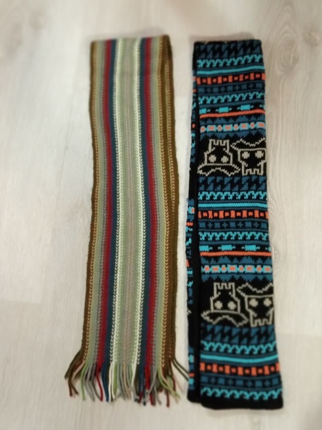 Conjunto infantil: 2 bufandas y 2 guantes