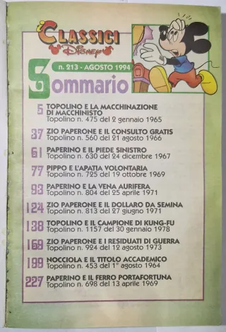 I CLASSICI DI WALT DISNEY Topolino Paperino
