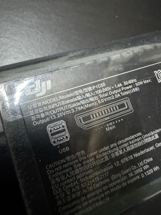 Cargador DJI P1C50 50W 13.2V 3.79A Original Mavic