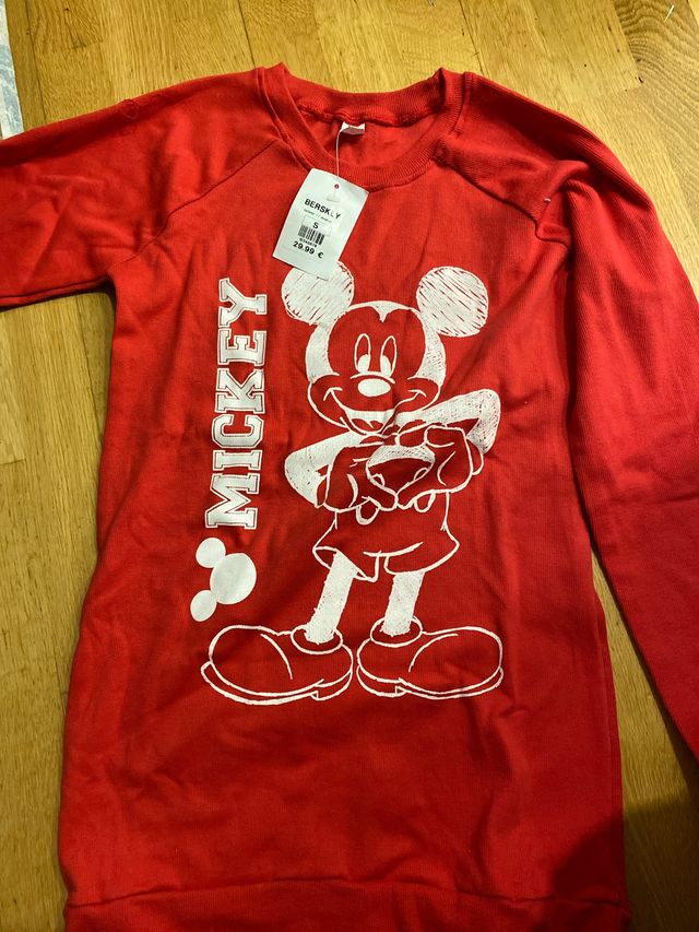 Sudadera Mickey Mouse Roja Talla 10 Años