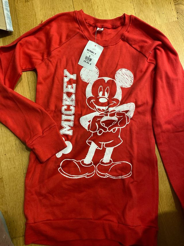 Sudadera Mickey Mouse Roja Talla 10 Años