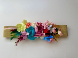 Cinturón elástico flores talla 75