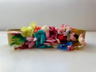 Cinturón elástico flores talla 75