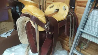 Montura de caballo de cuero