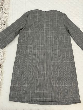 Vestido cuadros gris Talla M nuevo